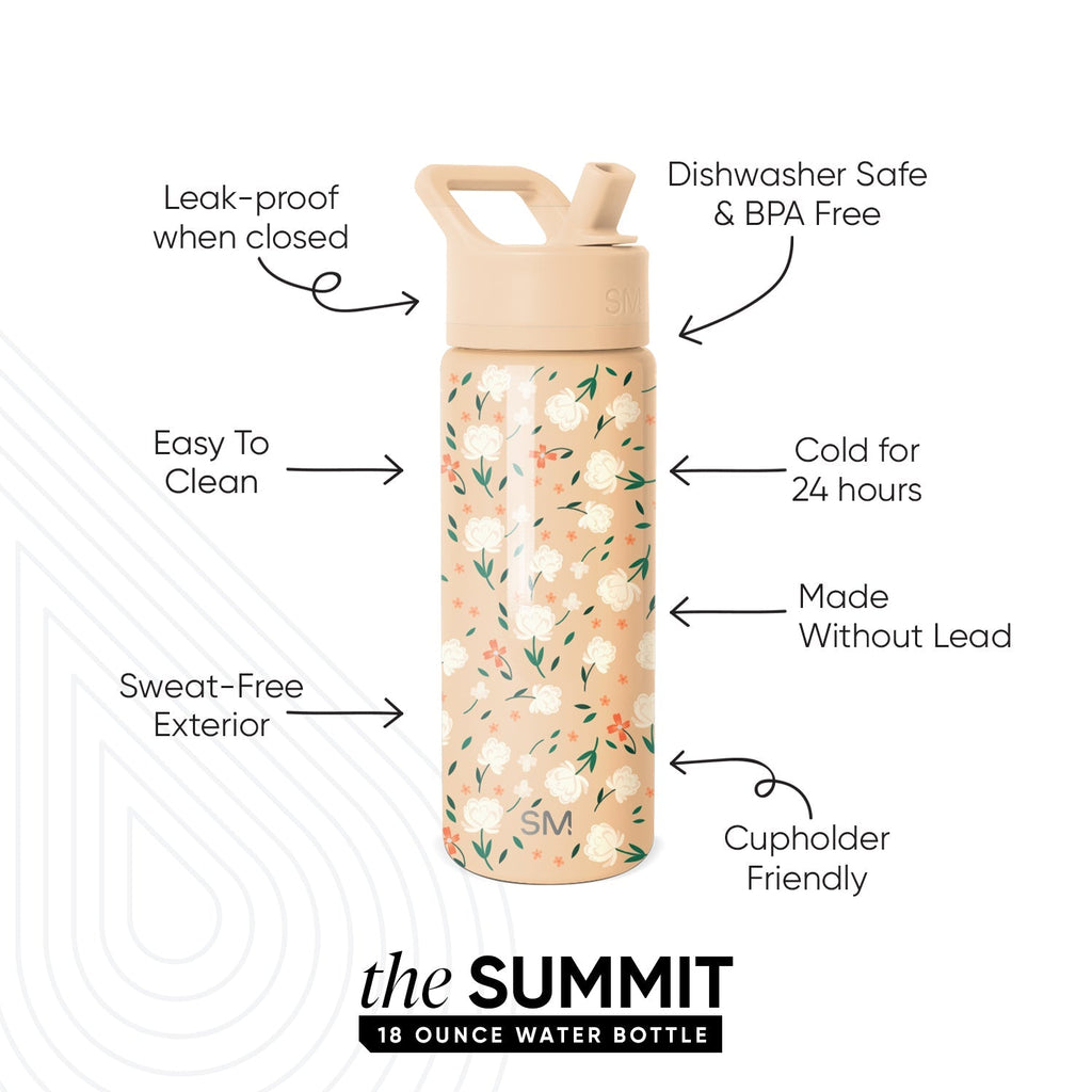 Summit Kids Water Bottle with Straw Lid - 18oz - SM2C