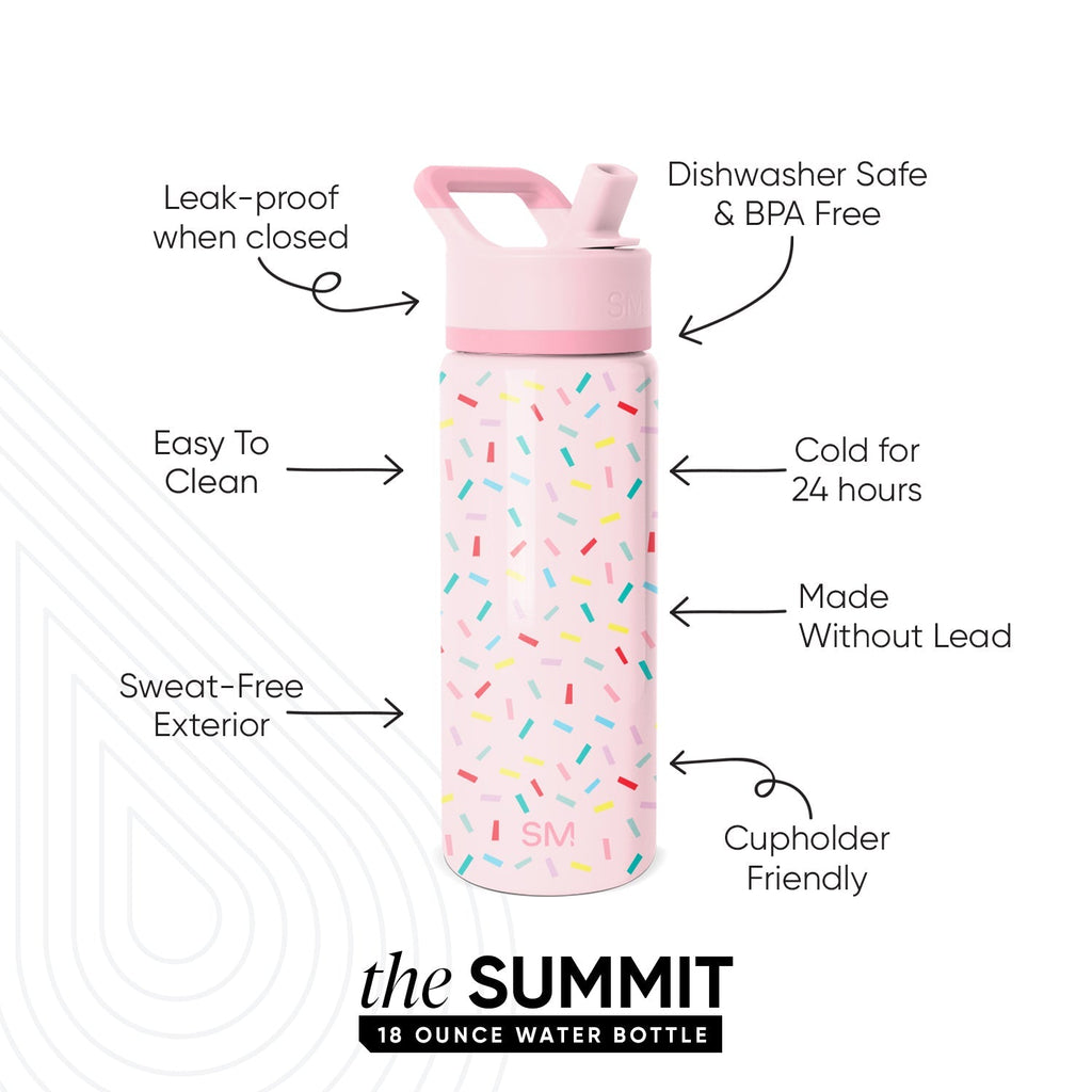 Summit Kids Water Bottle with Straw Lid - 18oz - SM2C